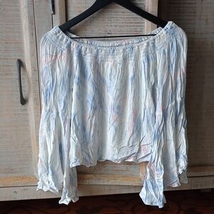 C) Hollister Top in White and Pastel Hues